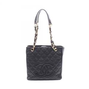 CHANEL Matelasse PST Tote Bag in Calfskin Leather (Cowhide) for Women, Black